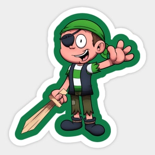 Pirate Boy Sticker